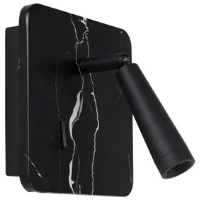 Lucide 77282/03/30 - LED Nástenné bodové svietidlo OREGON LED/4W/230V USB čierna