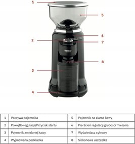 WEBBER Elektrický mlynček na kávu - 25 úrovní WEBBER CG6 180W