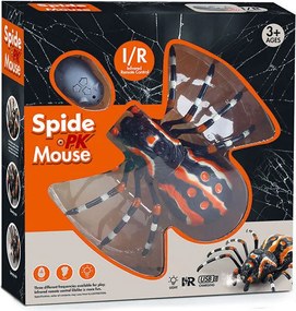 LEAN Toys Diaľkovo ovládaný pavúk Tarantula, infračervený, čierny R/C