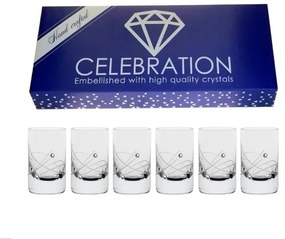 Poháre na destiláty CRYSTALS MODERN 30 ml, 6 ks