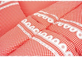 Stanex Luxusné obliečky 100% Bavlna babičkine údolie červené 140x220/70x90 cm