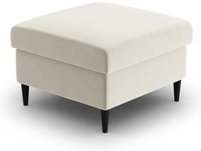 Béžová zamatová podnožka Kyoto – Cosmopolitan Design