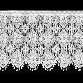 KRÁTKA ZÁCLONA NA PÁSKE MOLY 150X60 CM BIELA