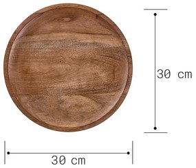 ACACIA Drevený podnos 30 cm