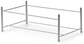Organizér, zásuvka s 3 priehradkami, sivá mriežka, MESH