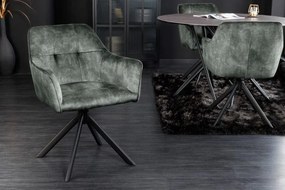 Stolička Loft zelené otočné