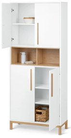 Vysoká skrinka do kúpeľne »Eklund«, biela