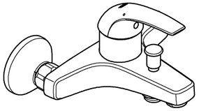 GROHE 23599000 - Vaňová batéria EUROSMART DN 15 lesklý chróm