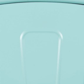 Tyrkysové kovové jedálenské stoličky v súprave 2 ks – Ixia