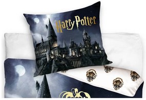 Carbotex Bavlnené obliečky 140x200 + 70x90 cm - Harry Potter Cesta do Bradavíc