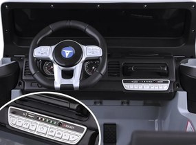 JOKOMISIADA Detské autíčko na batérie pre 2 osoby Toyota Land Cruiser PA0285 sivý