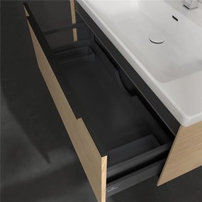 VILLEROY &amp; BOCH Subway 3.0 závesná skrinka pod umývadlo, 1 zásuvka, s LED osvetlením, 973 x 478 x 429 mm, Nordic Oak, C569L1VJ