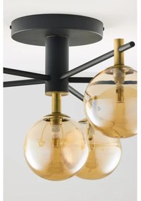 Jupiter 2033 - Prisadený luster FIGARO 6xG9/10W/230V čierna/zlatá/béžová