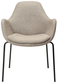 Béžové kreslo z textílie buklé Zimmer – DAN-FORM Denmark