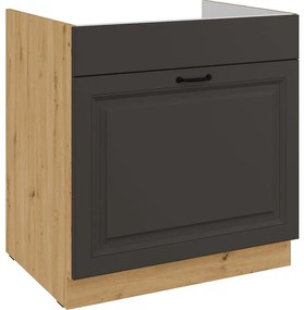 Kuchynská skrinka Stilo grafit mat/artisan 80ZL 1S BB
