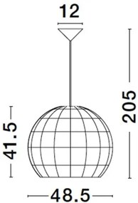 Rustikálny luster Marlo 48 Ratan