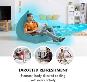 Klarstein Skyscraper Horizon, ochladzovač vzduchu, ventilátor, 60 W, 486 m³/h, 3,5 l, biely