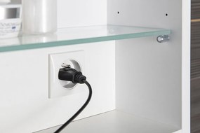Sapho Sapho, CLOE galérka s LED osvetlením, 120x50x18cm, biela, CE120-0030