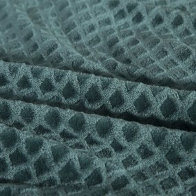 Krásna tmavo zelená hrejivá deka z mikrovlákna 150 x 200 cm