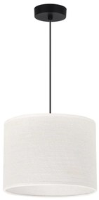 Závesné svietidlo Juta, 1x biele jutové tienidlo, (fi 20cm), b