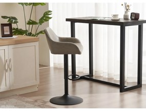 Barová stolička z ekokože B-716 GREY3, sivá
