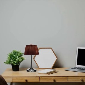 LED Stmievateľná dobíjacia stolná lampa LED/1,5W/5V 3000-6000K 1800 mAh hnedá