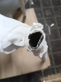 AKCIA Sivá stolička FOX s čiernymi nohami II. akosť