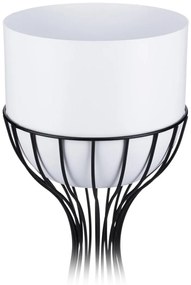 Kvetináč na stojane LOFT IV 46 cm čierny/biely
