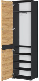 Šatníková skriňa v dekore duba 54x200 cm Lissabon - Germania