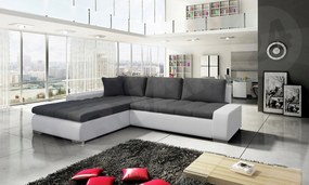 Rohová sedacia súprava Hesron (ekokoža soft 017 casablanca 2315)