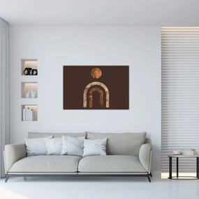 Obraz - Oranžové oblúky N⁰1 (90x60 cm)