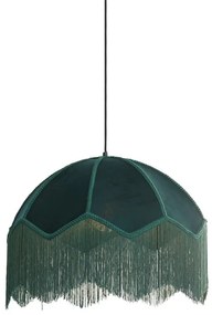 Závesné svietidlo v petrolejovej farbe s textilným tienidlom ø 50 cm Malacia – Light &amp; Living