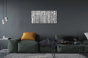 Obraz canvas Čierna a biela strom 120x60 cm