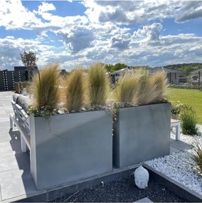 Kvetináč ELEMENTO, sklolaminát, šírka 88 cm, betón design