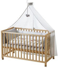 roba Detská postieľka Room Bed, 60 x 120 cm (Jumbo Twins, sivá, prírodná)  (100341028)