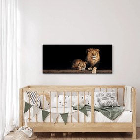 Obraz - Lev a levice (120x50 cm)