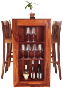 furniture-nabytek.cz - Kuchynský barový stôl z palisandra 140x110x60