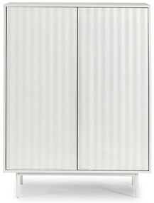 Biela vysoká komoda 97x130 cm Sierra - Teulat