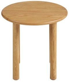 Okrúhly odkladací stolík z dubového dreva ø 40 cm Jena – House Nordic