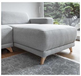 Svetlosivá rozkladacia/s úložným priestorom rohová pohovka Classy Sophie – Miuform