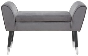 Dizajnová lavica Dafina 90 cm sivý zamat