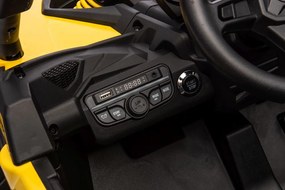 LEAN CARS Elektrická bugina Can-am DK-CA003 žltá