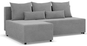 Rohová rozkladacia sedačka FERMO Poso sivá