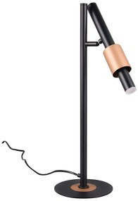 Čierna/v bronzovej farbe LED stolová lampa (výška 50 cm) Ikaris – Trio Select