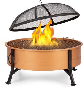 Blumfeldt Catania, ohnisko 2 v 1 , Ø 80 cm, lapač iskier, Ø 70 cm gril, oceľ, meď