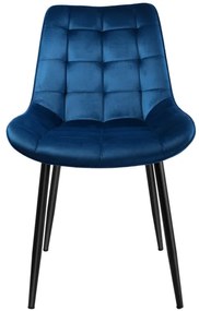 Jedálenská stolička NORMAN zamatová, granátová