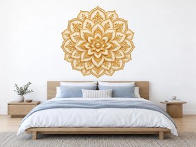 Zlatá lotosová mandala arch 46 x 46 cm