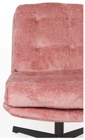 Ružové otočné kreslo Kai – White Label