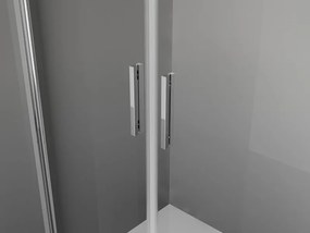 Mexen Exo, sprchovací kút s krídlovými dverami 70 x 80 cm, 6mm číre sklo, chrómový profil, 8182-070-080-01-00