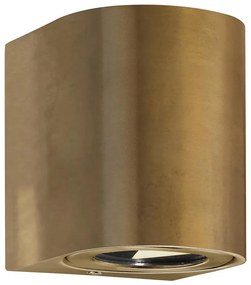 Nordlux - LED vonkajšie nástenné svietidlo CANTO 2xLED/6W/230V IP44 mosadz